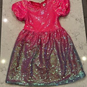 Lola Glittery Pink and Purple Kids Dance Costume